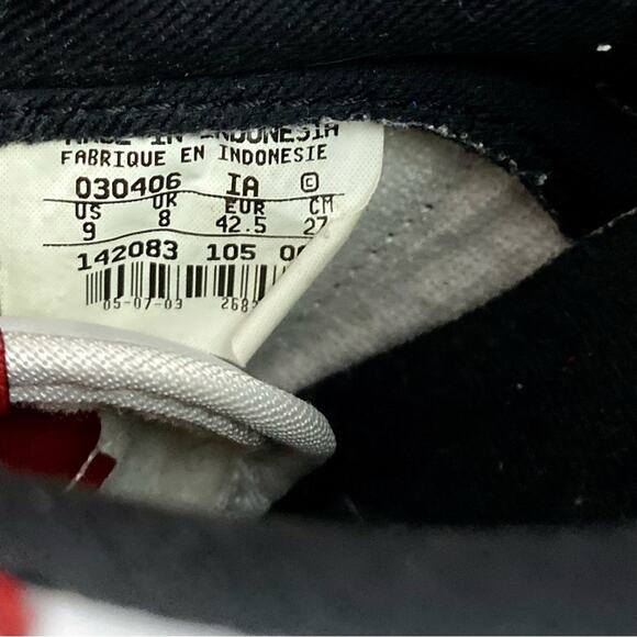 VINTAGE 2002 Nike ACE '83 Mens Sz 9 Women’s 10.5 Chicago Bulls Jordan 1 Colorway - Picture 5 of 15